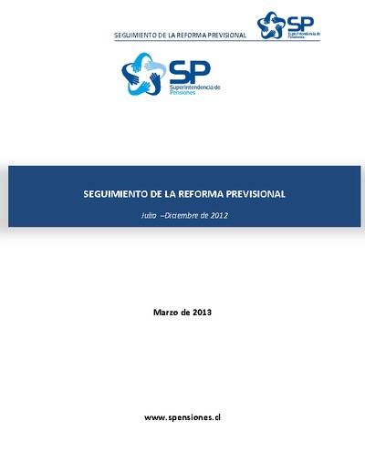 Informe de seguimiento de la Reforma Previsional