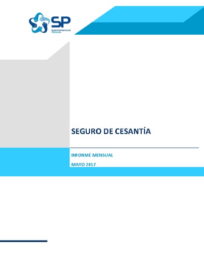 Informe seguro de cesantía mayo de 2017