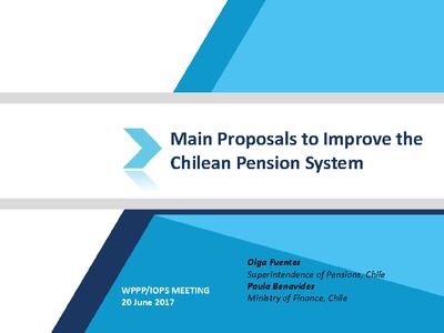 Presentación: Main Proposals to Improve the Chilean Pension System