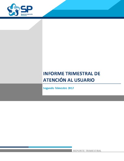 Informe de atención de usuarias y usuarios segundo trimestre 2017