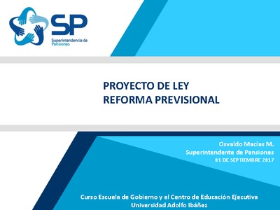 Proyecto de Ley Reforma Previsional