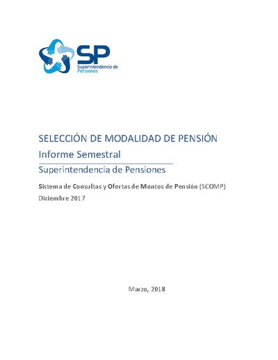 Informe SCOMP a diciembre de 2017