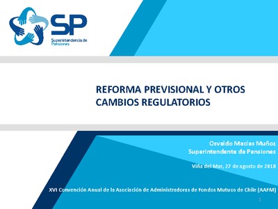 Reforma Previsional y otros cambios regulatorios