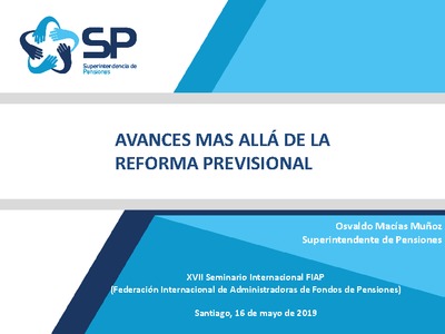 Avances más allá de la Reforma Previsional