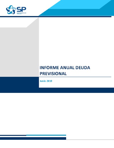 Informe de deuda previsional a diciembre de 2018