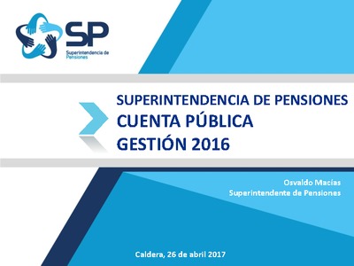 Cuenta Pública Gestión 2016