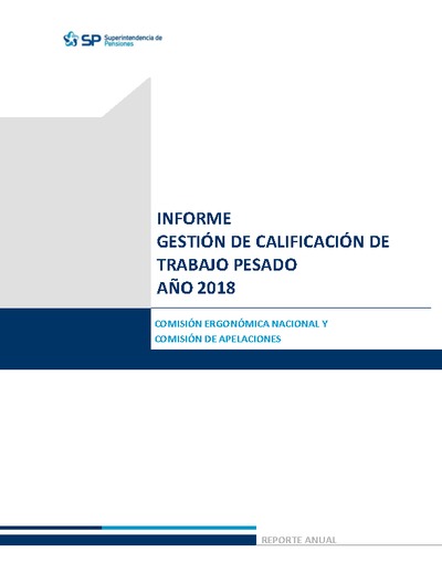 Informe de Gestión de Comisión Ergonómica 2018
