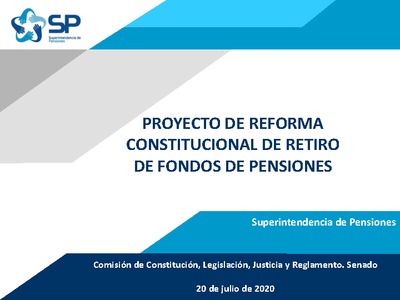 Proyecto de reforma constitucional de retiro de fondos de pensiones