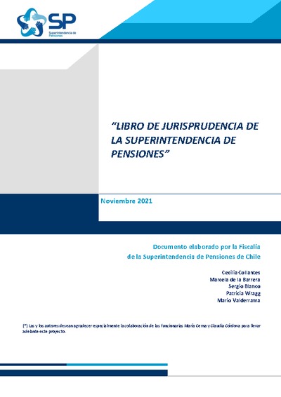 "Libro de Jurisprudencia de la Superintendencia de Pensiones"