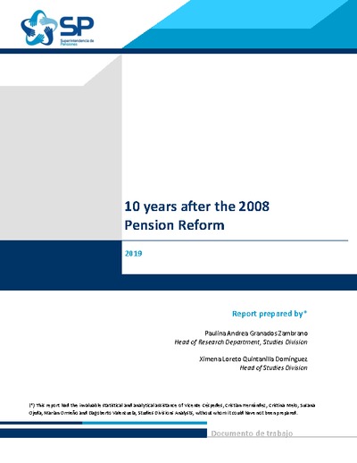 10 years after the 2008 Pension Reform