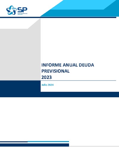Informe de deuda previsional a diciembre de 2023
