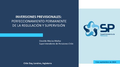 Inversiones Previsionales: Perfeccionamiento permanente de la regulación y supervisión