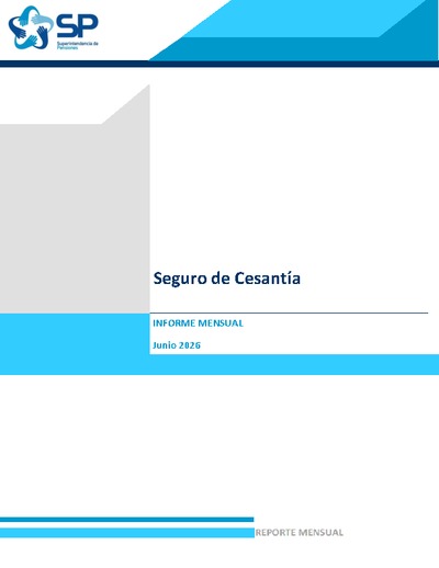 Informe Mensual del Seguro de Cesantía junio 2026