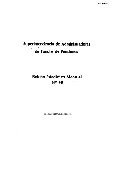 Boletín N°99 / Septiembre de 1990