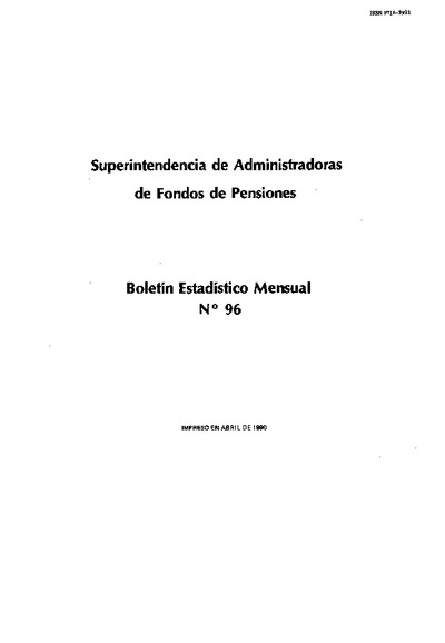 Boletín N°96 / Abril de 1990