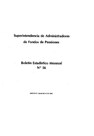 Boletín N°56 / Abril 1986