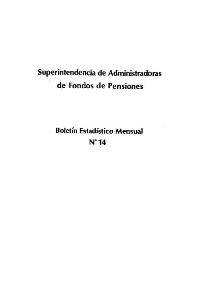 Boletín N°14 / Agosto 1982