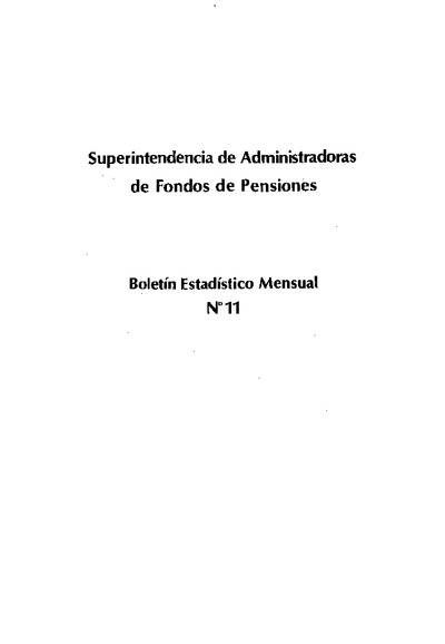 Boletín N°11 / Mayo - Junio de 1982