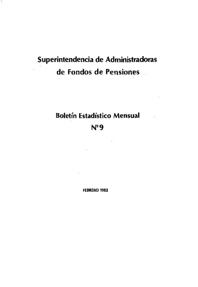 Boletín N°9 / Febrero 1982