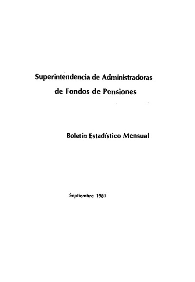 Boletín N°4 / Septiembre 1981