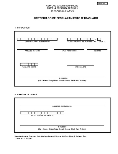Formulario de desplazamiento y excepción - Perú - pdf
