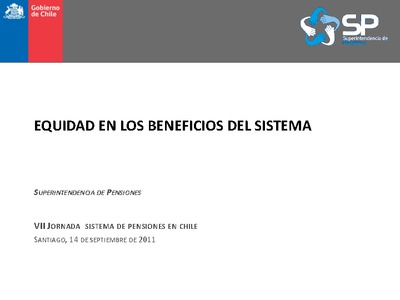 Equidad en los Beneficios del Sistema