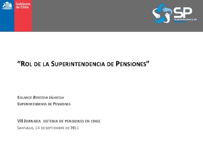 Rol de la Superintendencia de Pensiones
