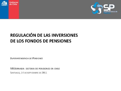 Regulación de las Inversiones de los Fondos de Pensiones
