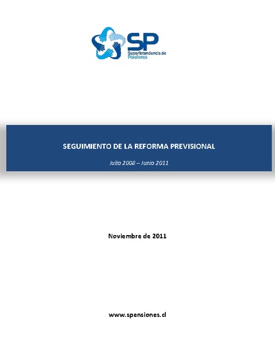 Informe de seguimiento de la Reforma Previsional